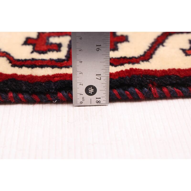 ECARPETGALLERY Hand-knotted Melis Vintage Red Wool Rug - 6'4 x 7'4