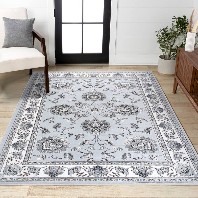 JONATHAN Y Scala French Cottage Area Rug - 8 X 10 - Light Gray/Cream