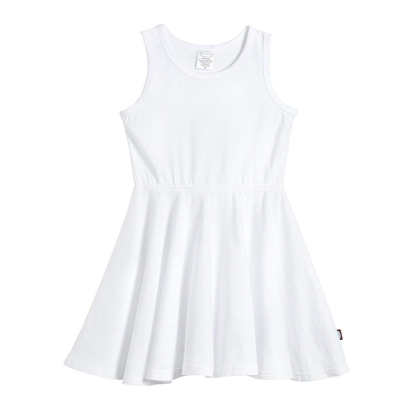 white cotton tank dress