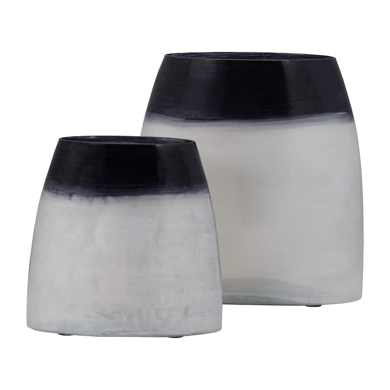 Sagebrook Home Glass Ombre Vase, Blue, Novelty,