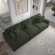 preview thumbnail 120 of 132, Corduroy Couch Modular Sectional Sofa with Pillows