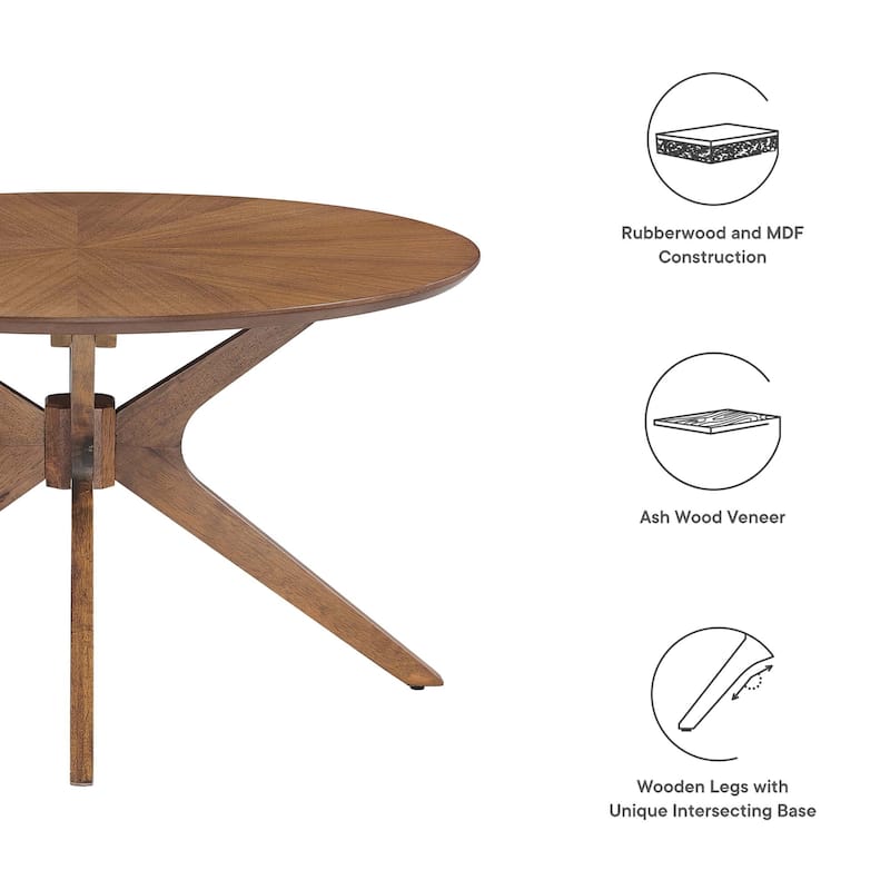 Crossroads 32" Round Wood Coffee Table - 32" x 32"