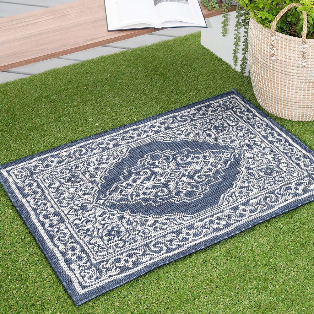 Exo Coastal Oriental Indoor/Outdoor Area Rug