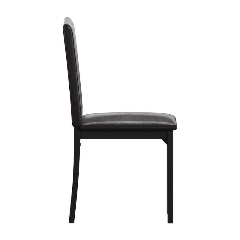 Darcy Espresso Metal Upholstered Dining Chair (Set of 2) by iNSPIRE Q Bold