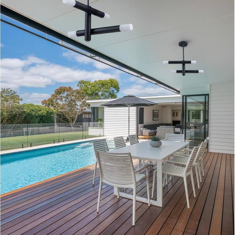 Motion Sensor Modern Outdoor LED Pendant Lights - 1 Pack