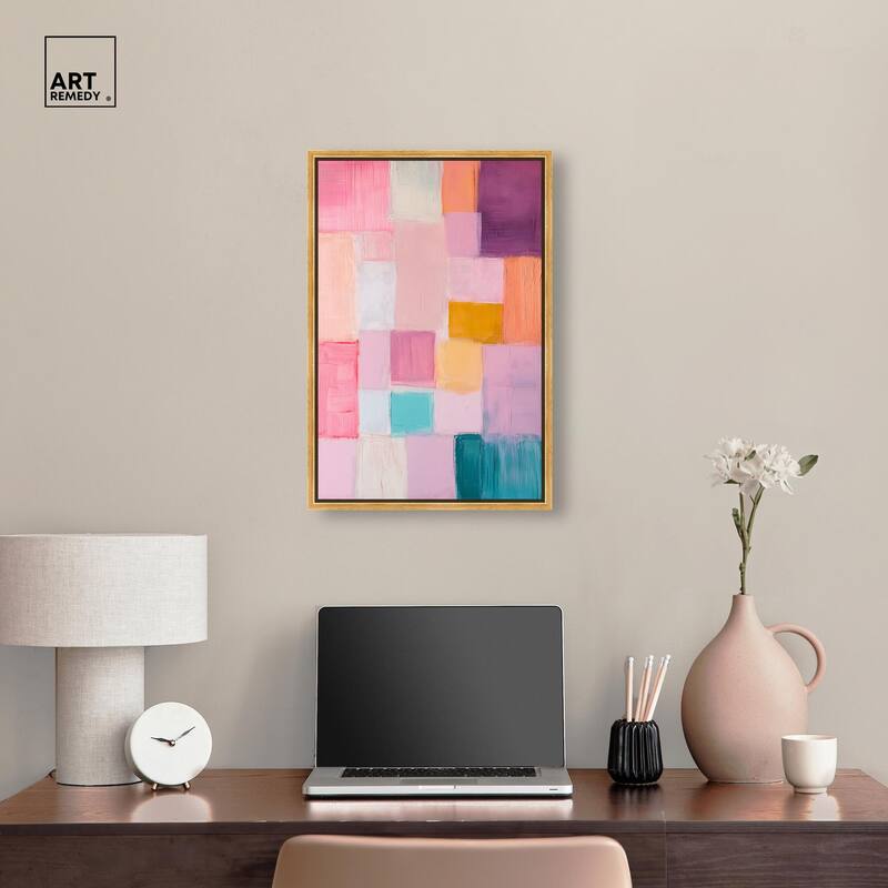Color Squares III Canvas by Art Remedy