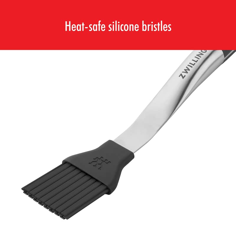 ZWILLING BBQ+ 16-inch Silicone Basting Brush with Stainless Steel Handle - 1 unit