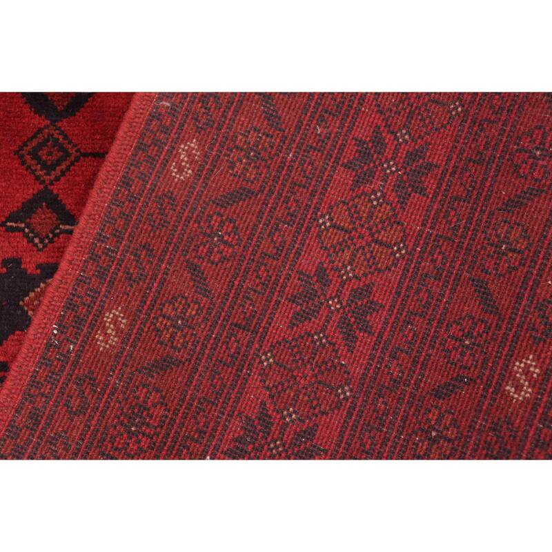 Rustic Biljik Khal Mohammadi Galilea Red/Blue Rug - 5'7'' x 7'8''