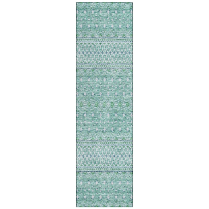 Machine Washable Indoor/ Outdoor Chantille Morrocan Boho Rug