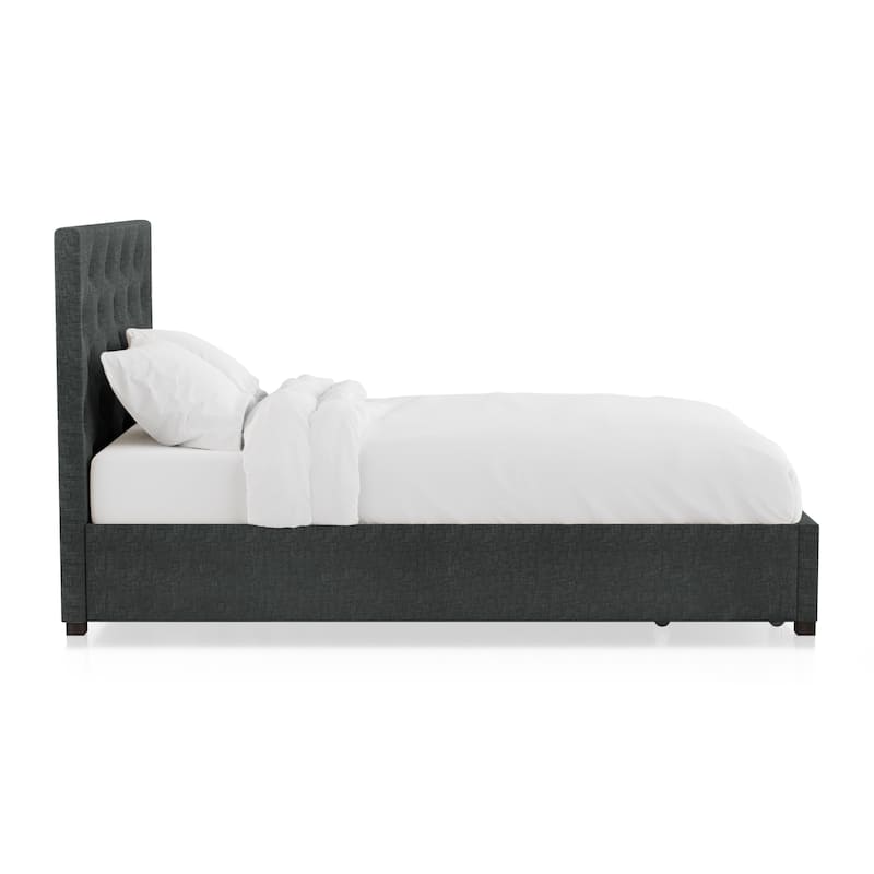 Furniture of America Malaer Modern Button Tufted 1-drawer Platform Bed