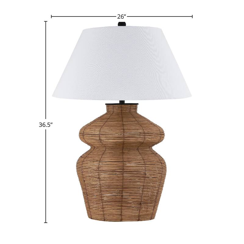 Virginia 37" Table Lamp with Fabric Shade