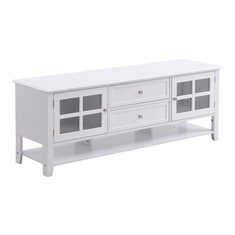 TV Stand for TVs up to 60", Entertainment Center with Multifunctional Storage Space, TV Cabinet
