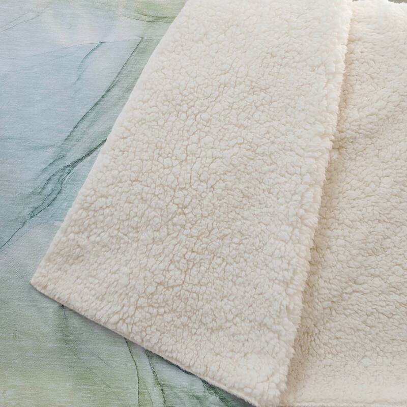 Premium Machine Washable Abstract Contemporary Sherpa Throw Blanket