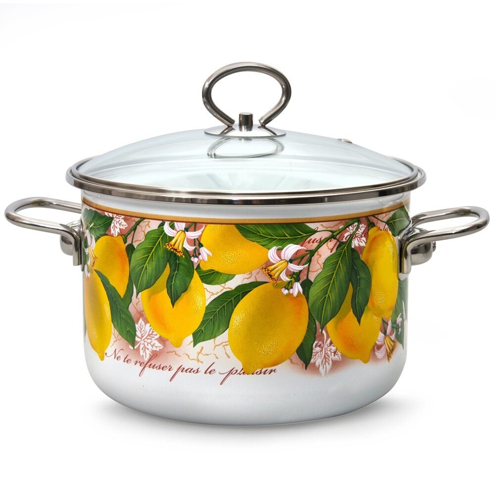 Nonstick Stock Pot 7 Qt Soup Pasta Pot With Lid (8.66''x7.08), 7