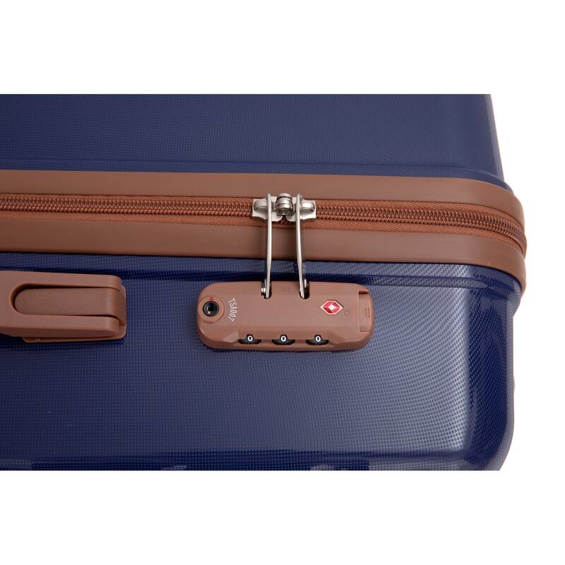 5-Piece, 20, 24, 28-Inch Modern Luggage Sets Hard-Shell Luggage with TSA Lock, for Boarding Travel, Blue