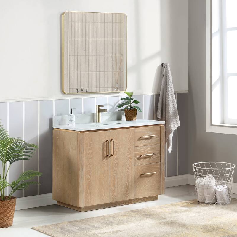 Miseno MV-705742 San 42" Free Standing Single Basin Vanity Set with