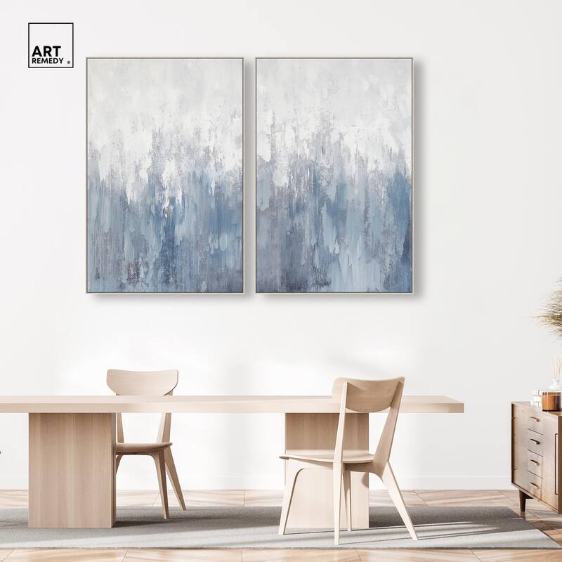 Frosted Glass Canvas Set of 2 by Art Remedy