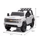 preview thumbnail 8 of 15, 24V Chevrolet Silverado HD Kids Ride-On Truck, 4WD Motors, Remote Control, Music & Bluetooth