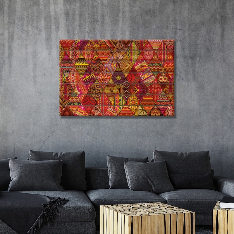 Indian Orgy Print On Wood by Diego Tirigall - Multi-Color