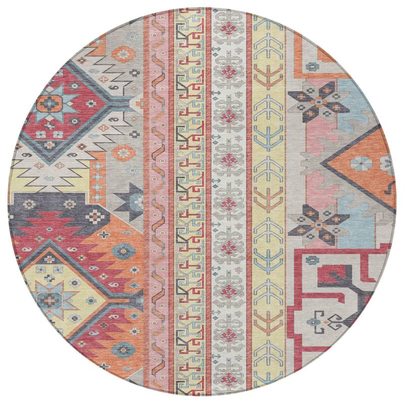 HomeRoots Aztec Transitional Rectangle Outdoor Rug