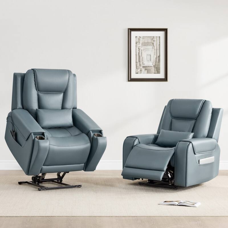 Andy Electric Power Lift Recliner with Heat and Massage for Elderly