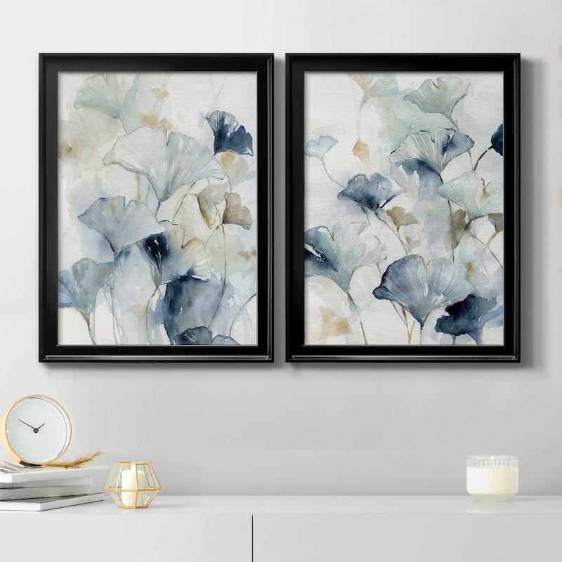 Indigo Ginkgo I Premium Framed Print - Ready to Hang - Multi-Color