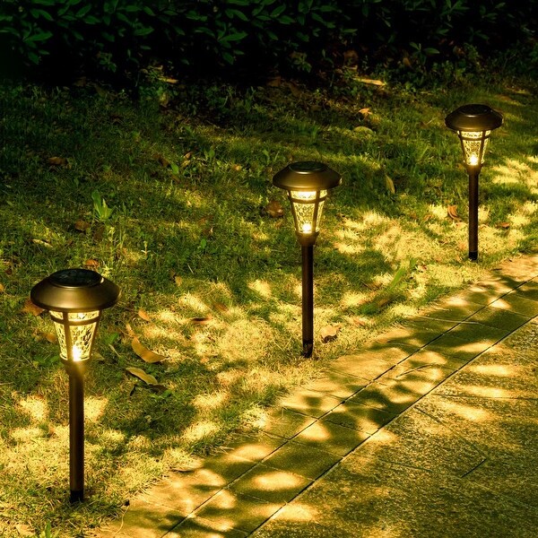 Bronze solar landscape lights top