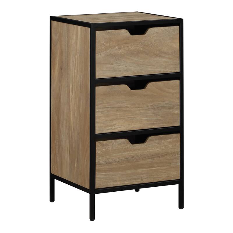 Freeport 3-Drawer Accent Storage - Oak Finish - Oak