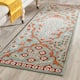 SAFAVIEH Wyndham Hand-tufted Wool Botanical Area Rug - 2'3" x 7' Runner - Blue/Rust
