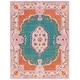preview thumbnail 63 of 118, SAFAVIEH Handmade Bellagio Fronnie Oriental Medallion Wool Rug 10' x 14' - Blue/Pink - Rectangle