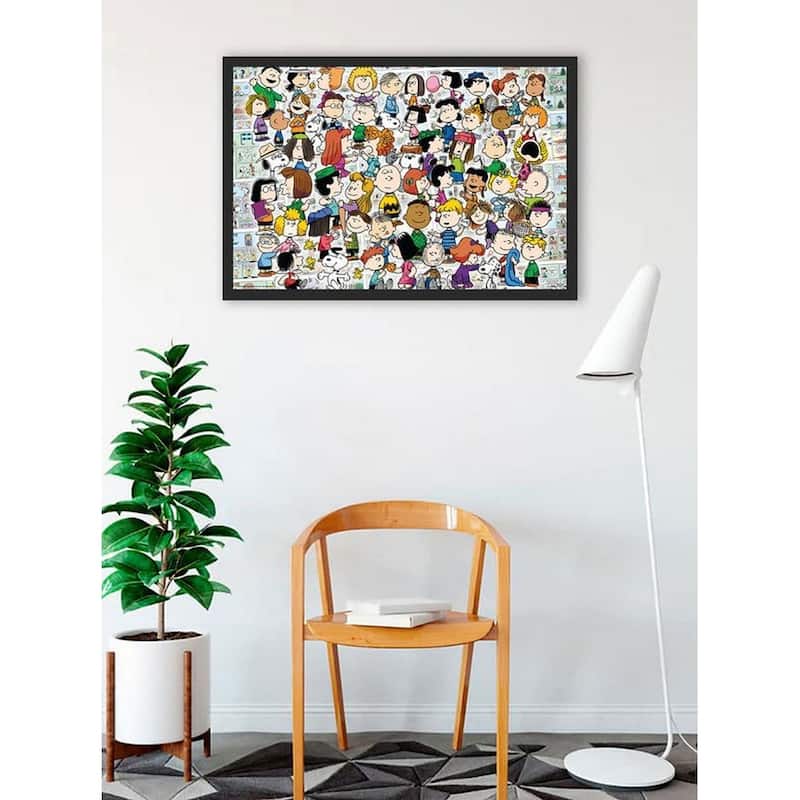 Peanuts Collage Framed Poster - 24 x 36 Inch