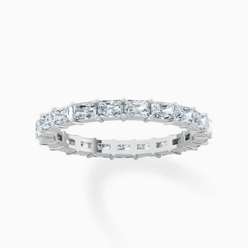 Auriya 14k Gold Radiant East-West Lab Grown Diamond Eternity Band 2.10 - 8.25 ct. tw. (F-G, VS)