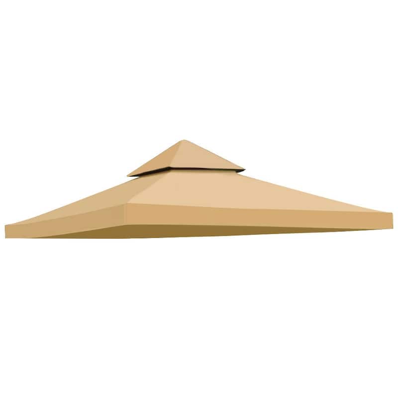 2-Tier Replacement Canopy Top Outdoor Garden Gazebo Roof - 10' x 10'