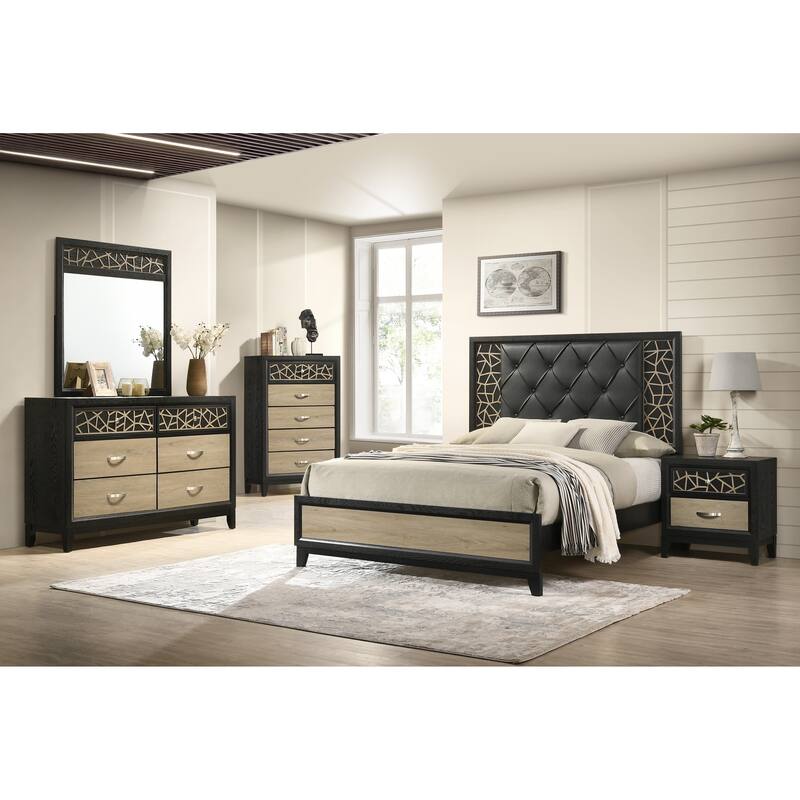 Selena Modern & Contemporary Nightstand Made with Wood
