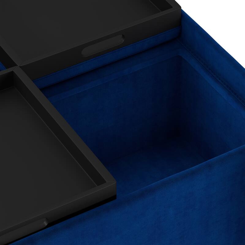 WYNDENHALL Franklin Wide Contemporary Table Ottoman