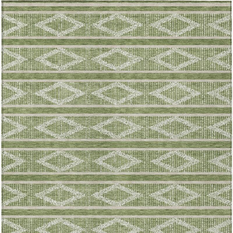 HomeRoots Geometric Transitional Rectangle Outdoor Rug