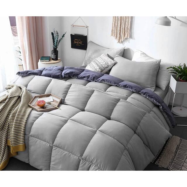 Kasentex All Season Down Alternative Quilted Comforter Set Reversible Ultra Soft Duvet Insert