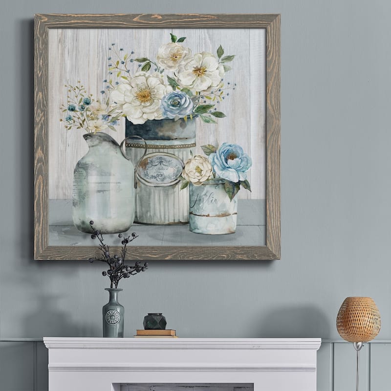 French Garden Flowers II-Premium Framed Canvas - Ready to Hang