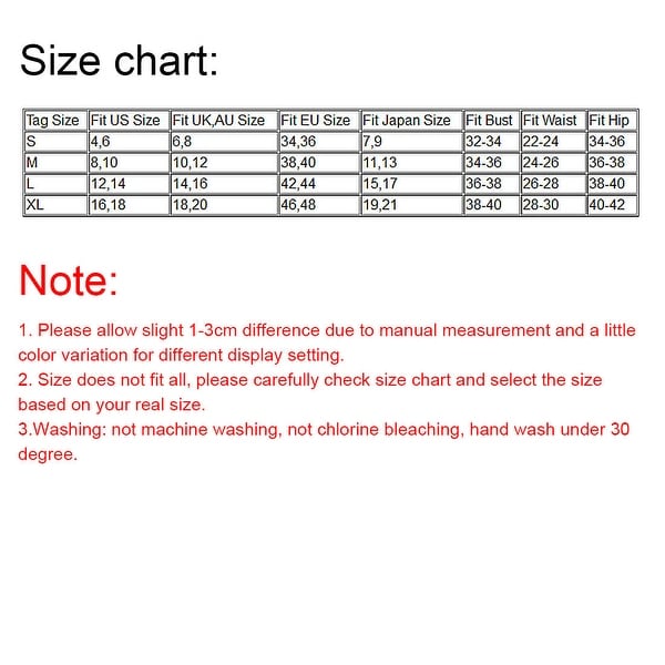 Candies Swimwear Size Chart
