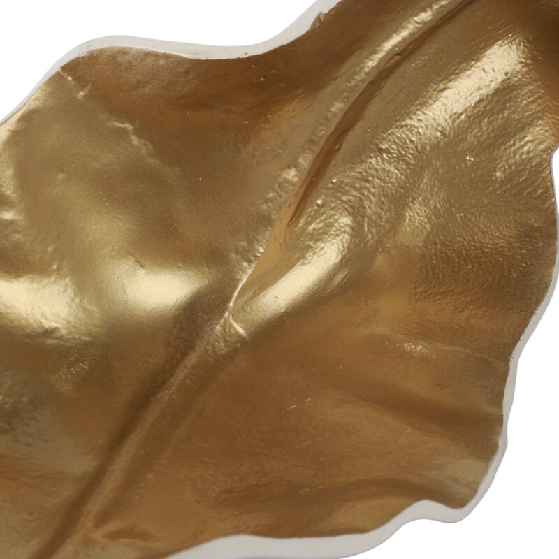 Metal Sculpture Abstract Glam Design and Textured Organic Silhouette