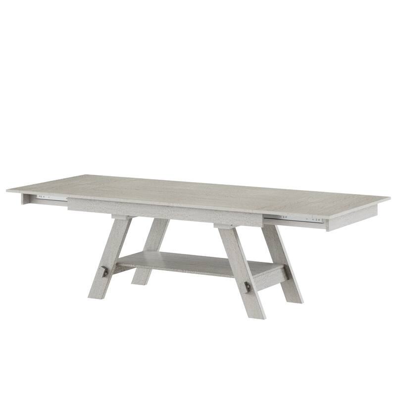 Javlergo Dining Table and Chairs Set for 4-6 Persons Extendable Kitchen Dining Room Table Set