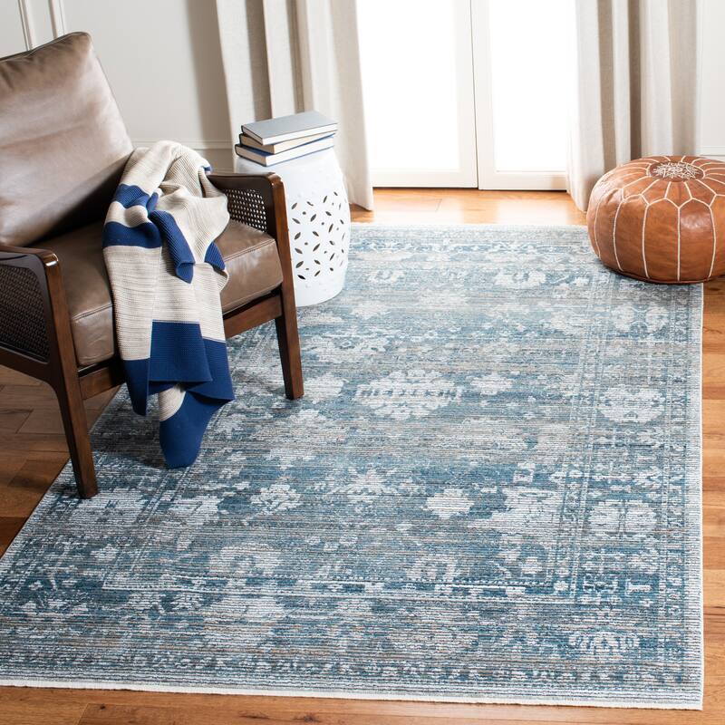 SAFAVIEH Victoria Kathrine Traditional Rug - 9' x 12' - Blue/Ivory