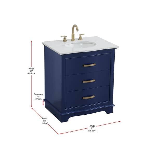 dimension image slide 1 of 4, Bennett Single Bathroom Vanity