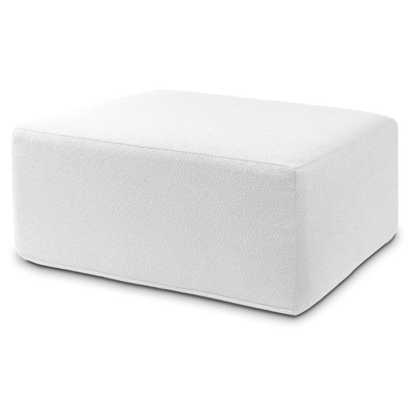 Jaxx Fairlie Couch Ottoman - Oversized Square Foam Coffee Table Ottoman