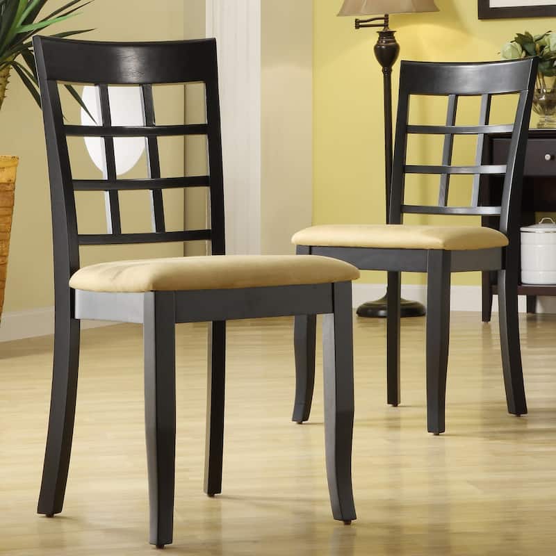 Wilmington Black Round Pedestal 5-piece Dining Set by iNSPIRE Q Classic
