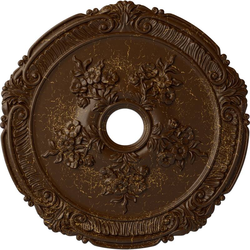 26"OD x 3 3/4"ID x 1 1/2"P Attica with Rose Ceiling Medallion