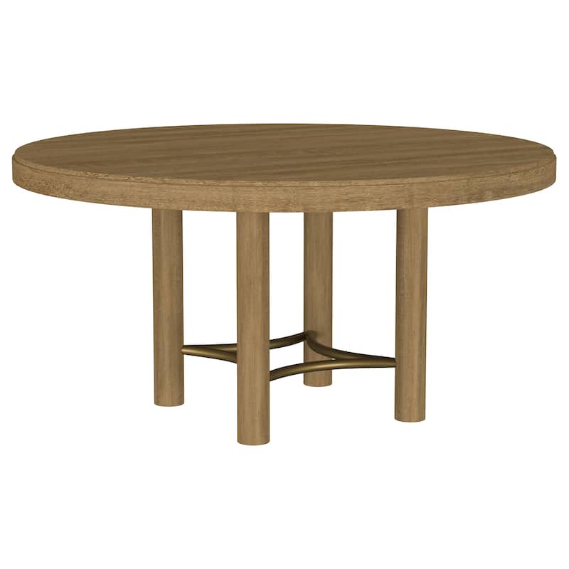 Arini 60-inch Round Wood Dining Room Table Sand Wash - Sand Wash