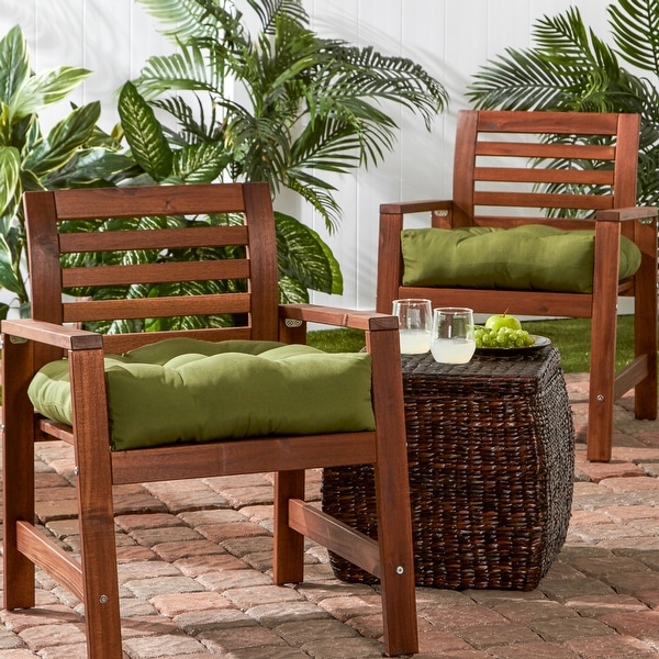 Solid color sales patio chair cushions