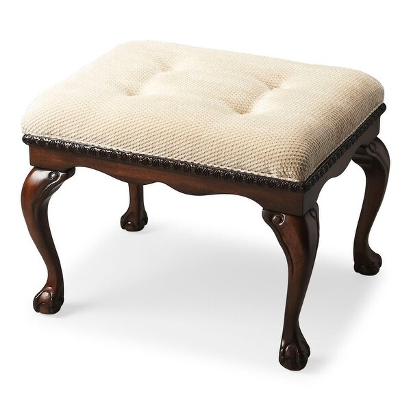 Traditional Crafted Rectangular Wooden Plantation Cherry Bench - Dark Brown