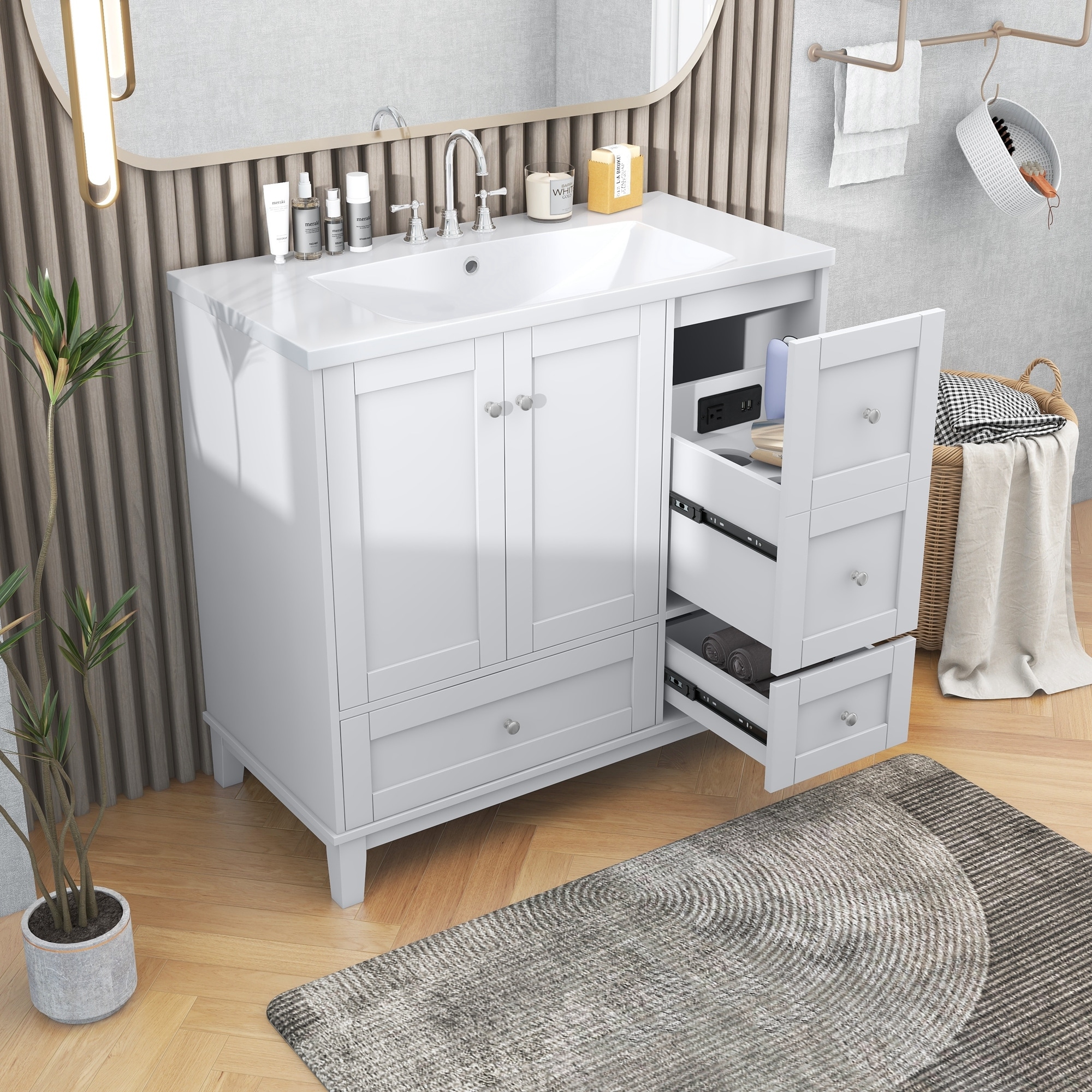 Modern bathroom sale vanity 36 inch